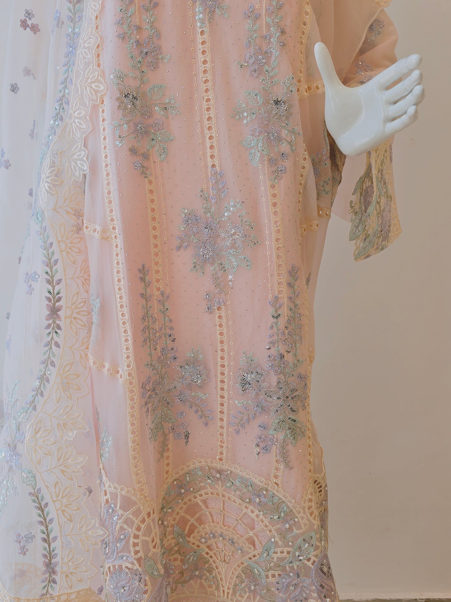 Pastel Mirage Suit Set-Unstitched