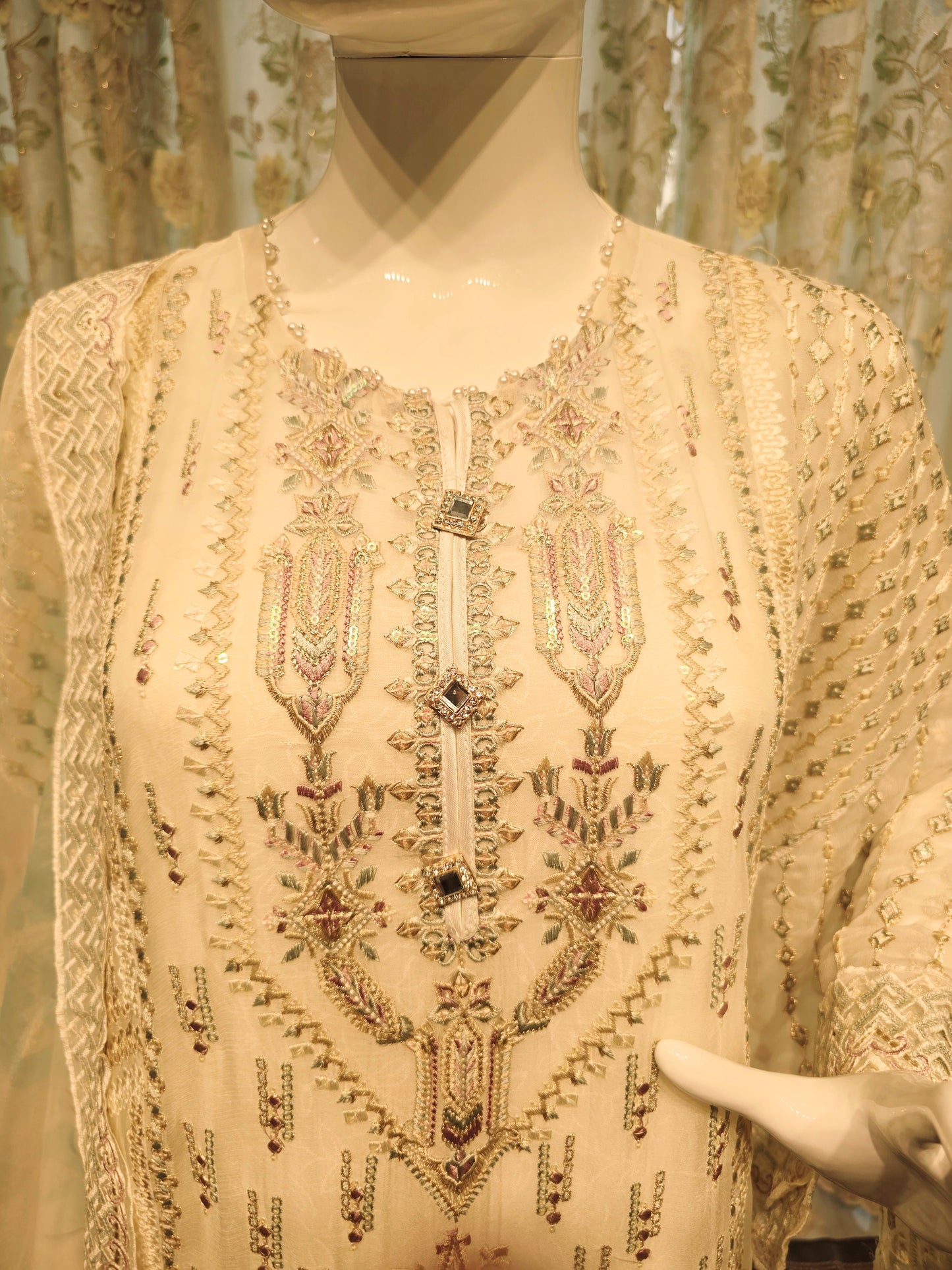 Iridescent Grace Unstitched Suit Set