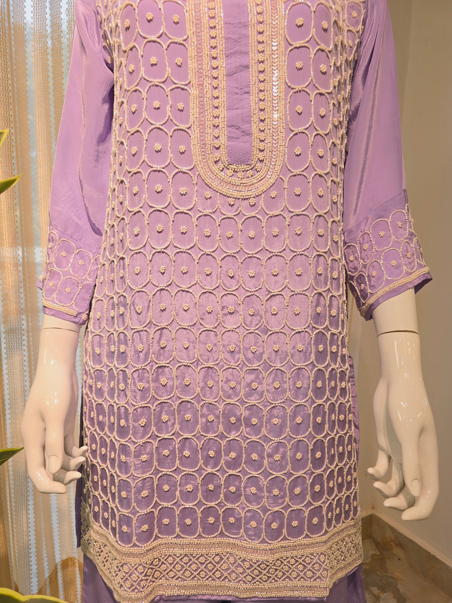 Lavender Gharara Set