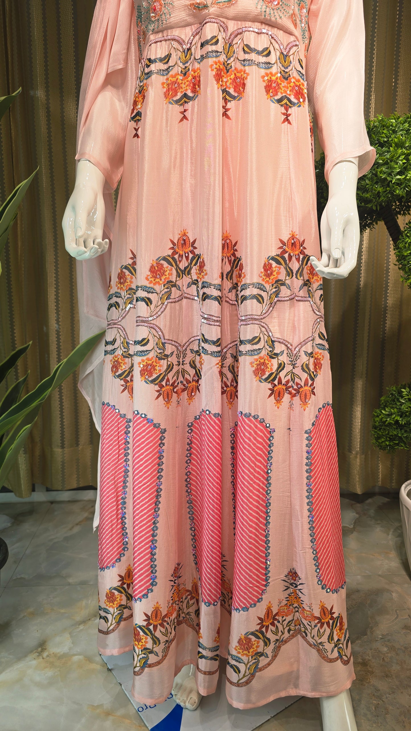 The Blush Peach Statement Gown