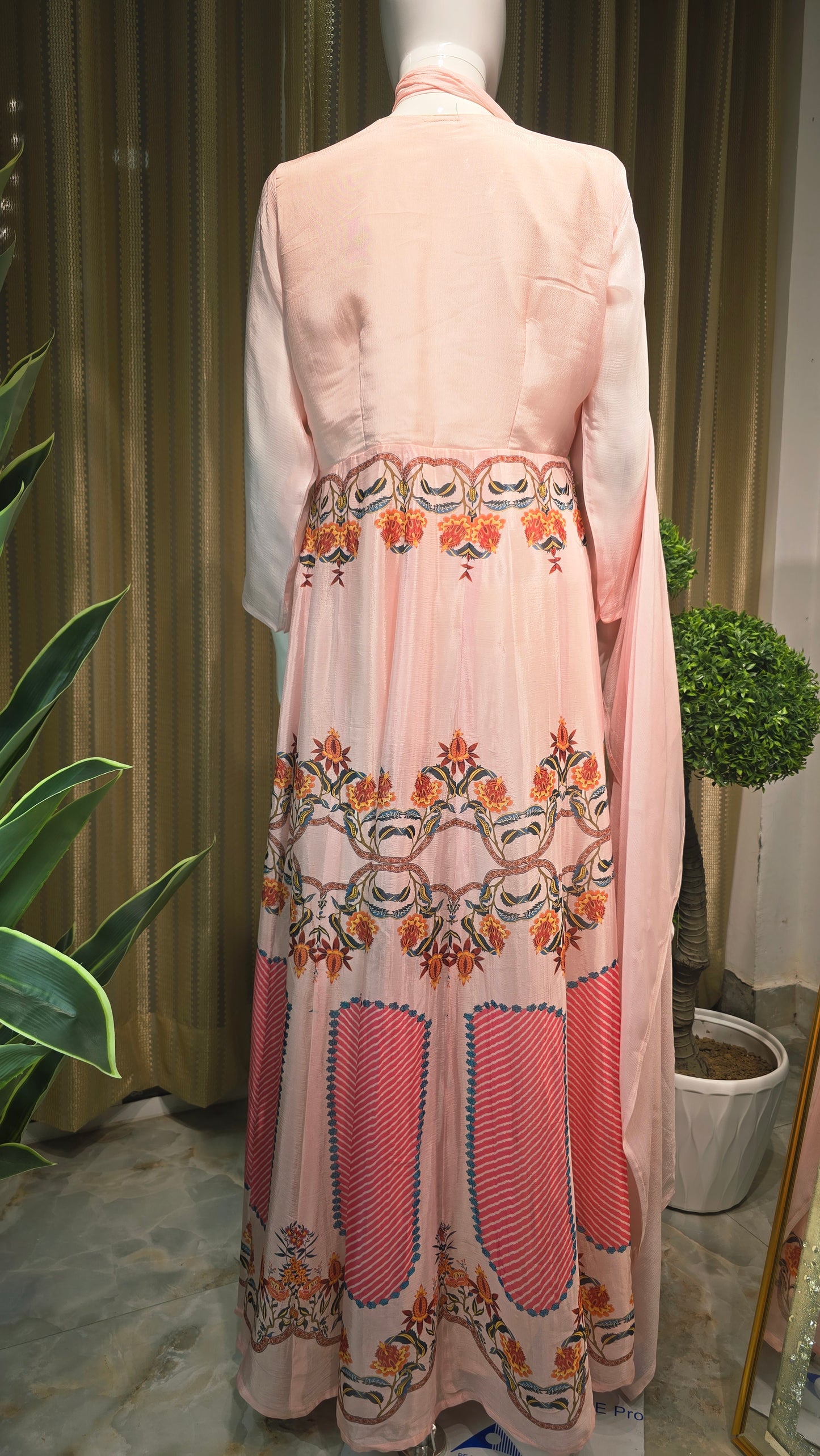 The Blush Peach Statement Gown